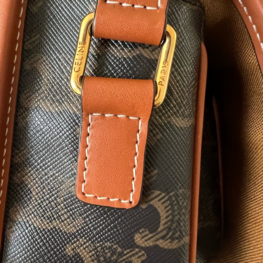 💯 AUTHENTIC CELINE FOLCO BAG - Picture 7 of 11